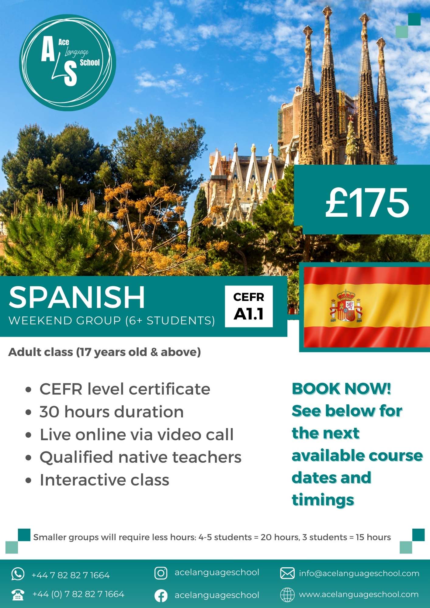 Spanish A1.1 – UK Weekend